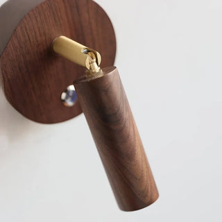 Celako™ Walden Wall Light | Walnut Wood Bedside Lighting