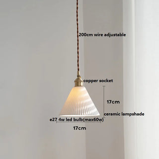 Celako™ Kaolin Pendant Light | Ceramic Dining Room Lighting