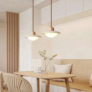 Celako™ Auremont Pendant Light | Yellow Travertine Bedroom Lighting