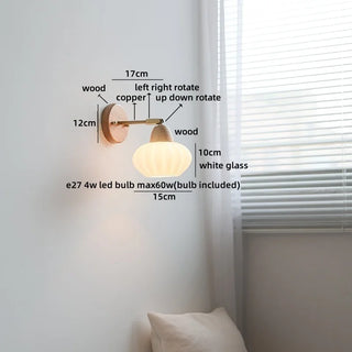 Celako™ Arista Wall Light | Glass Bedside Lighting