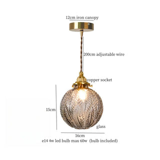 Celako™ Plissia Pendant Light | Glass Stone Kitchen Island Lighting