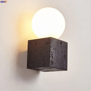 Celako™ Tenebris Wall Light | Black Travertine Kitchen Island Lighting