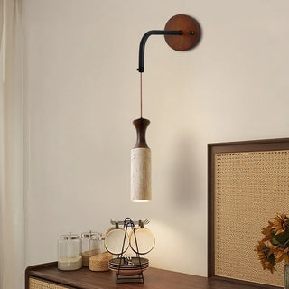 Celako™ Rapolano Wall Light | Yellow Travertine Living Room Lighting