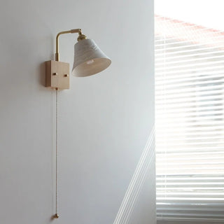 Celako™ Arcillo Wall Light | White Ceramic Bedroom Lighting