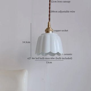 Celako™ Ceramira Pendant Light | Ceramic Bedroom Lighting
