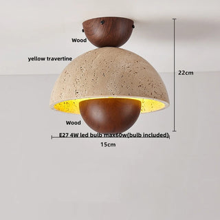 Celako™ Calustra Ceiling Light | Yellow Travertine Kitchen Island Lighting