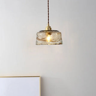 Celako™ Succinite Pendant Light | Amber Glass Japan Vintage Bedroom Lighting