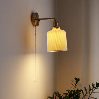 Celako™ Shiora Wall Light | White Ceramic Japan Style