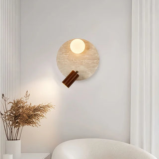 Celako™ Clario Wall Light | Travertine Hallway Lighting