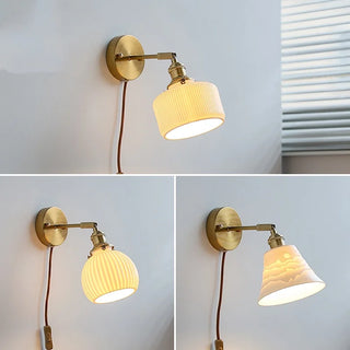 Celako™ Keramis Wall Light | Ceramic Bedroom Lighting