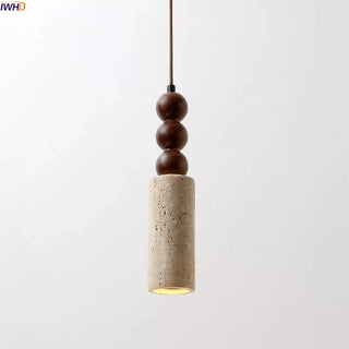 Celako™ Soletra Pendant Light | Yellow Travertine Dining Room Lighting