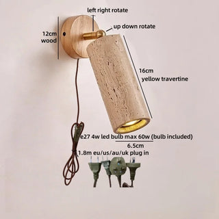 Celako™ Lucava Wall Light | Stone Glass Bathroom