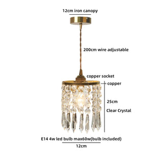 Celako™ Capiza Pendant Light | Crystal Dining Room Lighting