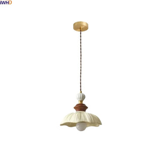 Celako™ Ivoria Pendant Light | White Ceramic Resin Vintage Bedroom Lighting