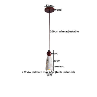 Celako™ Sunstone Pendant Light | Wood Yellow Travertine Kitchen Island Lighting