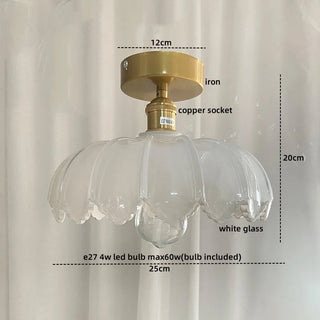 Celako™ Orasol Ceiling Light | Orange Glass Living Room Lighting