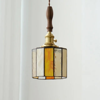 Suspension Celako™ Amberique | Luminaire de chambre en verre