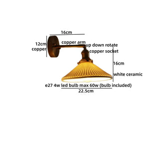 Celako™ Porcera Wall Light | Copper Ceramic Kitchen Island Lighting