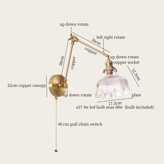 Celako™ Fioris Wall Light | Glass Bedroom Lighting