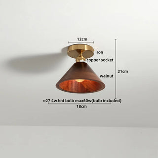 Celako™ Nucara Ceiling Light | Copper Wood Kitchen Island Lighting
