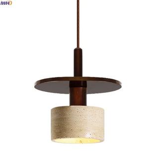 Celako™ Aurelite Pendant Light | Yellow Travertine Mid Century Modern Bedroom Lighting