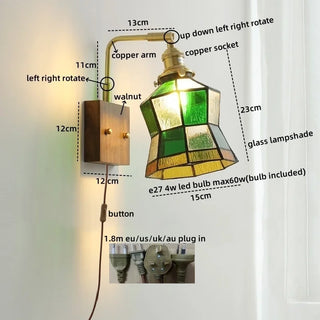 Celako™ Vitrena Wall Light | Glass Bedroom Lighting