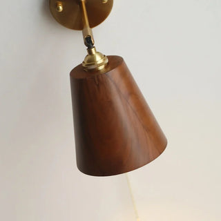 Celako™ Umberine Wall Light | Copper Wood Japan Wabi Sabi Living Room Lighting