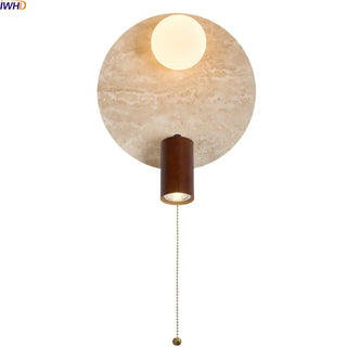 Celako™ Clario Wall Light | Travertine Hallway Lighting