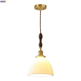 Celako™ Albarelo Pendant Light | White Ceramic Bedroom Lighting