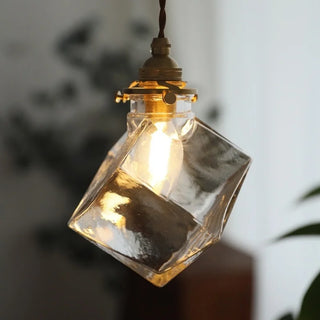 Celako™ Quadrella Pendant Light | Glass Bedroom Lighting