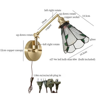 Celako™ Vitraza Wall Light | Tiffany Glass Stone Kitchen Island Lighting