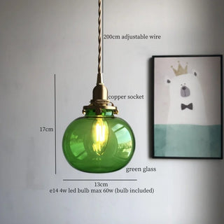 Celako™ Aurisel Pendant Light | Glass Bedroom Lighting