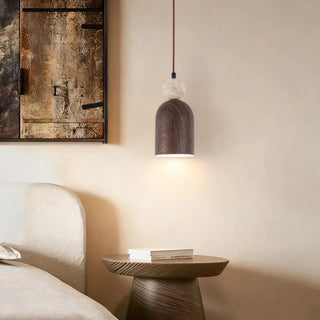 Celako™ Livoro Pendant Light | Yellow Travertine Bedroom Lighting