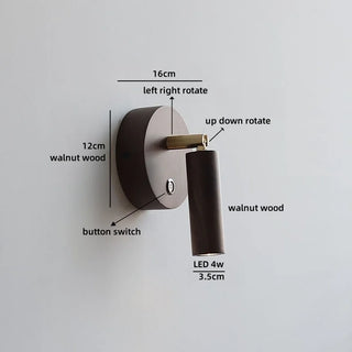 Celako™ Aurelio Wall Light | Ash Wood Bedroom Lighting
