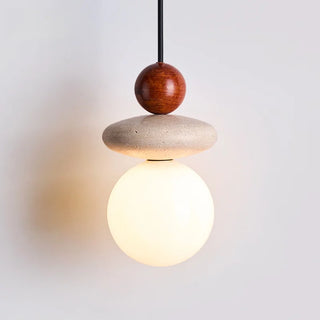 Celako™ Flavesco Pendant Light | Yellow Travertine Bedroom Lighting