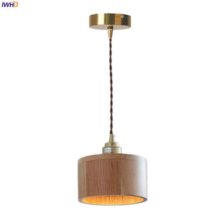 Celako™ Patinara Pendant Light | Wood Wabi Sabi Modern Bedroom Lighting