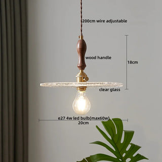 Celako™ Cuora Pendant Light | Copper Glass Bedroom Lighting