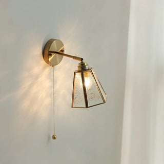 Celako™ Auremis Wall Light | Glass Copper Living Room Lighting