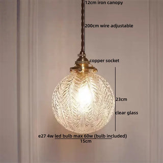 Celako™ Kintsugi Pendant Light | Glass Bedroom Lighting