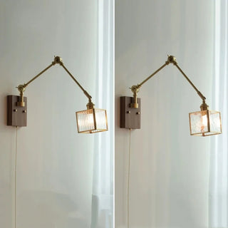 Celako™ Cupreau Wall Light | Copper Glass Bedroom Lighting