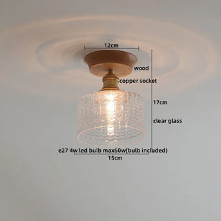 Celako™ Mokuto Ceiling Light | Glass Copper Nordic/Japanese/Modern