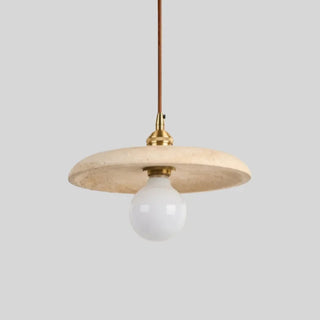 Celako™ Terralune Pendant Light | Yellow Travertine Dining Room Lighting