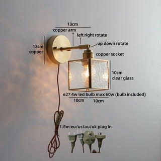 Celako™ Aurene Wall Light | Glass Living Room Lighting