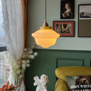 Celako™ Lattea Pendant Light | Glass Stone Bedroom Lighting