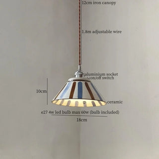 Celako™ Keramora Pendant Light | Ceramic Mid Century Modern Bedroom Lighting