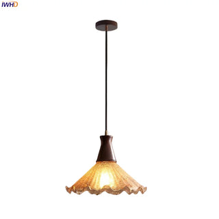Celako™ Fissura Pendant Light | Amber Cracked Glass Kitchen Island Lighting