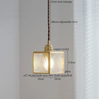Celako™ Aurovitro Pendant Light | Glass Bedroom Lighting