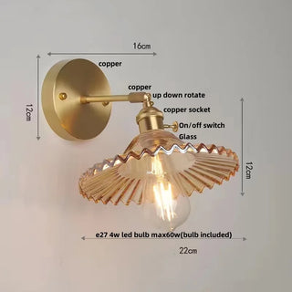 Celako™ Verada Wall Light | Copper Bedroom Lighting