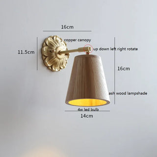 Celako™ Lucerno Wall Light | Copper Bedside Lighting