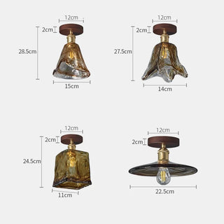 Celako™ Auriel Ceiling Light | Glass Dining Room Lighting